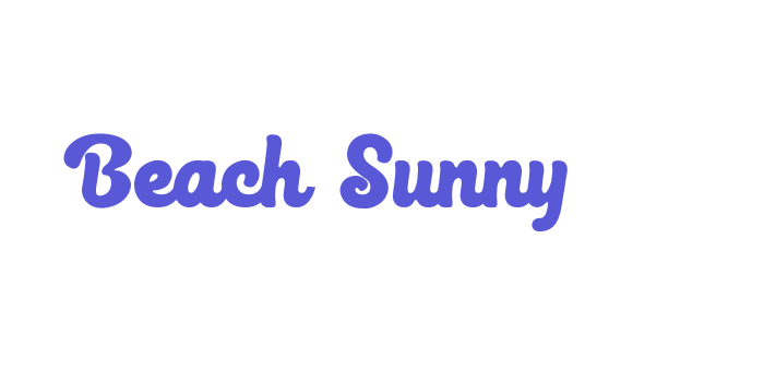 Beach Sunny Font Download