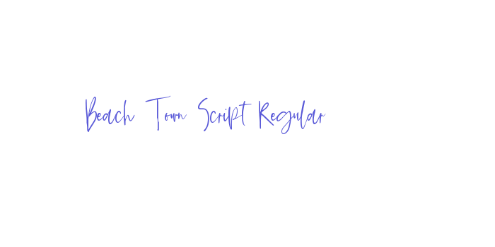 Beach Town Script Regular Font Download