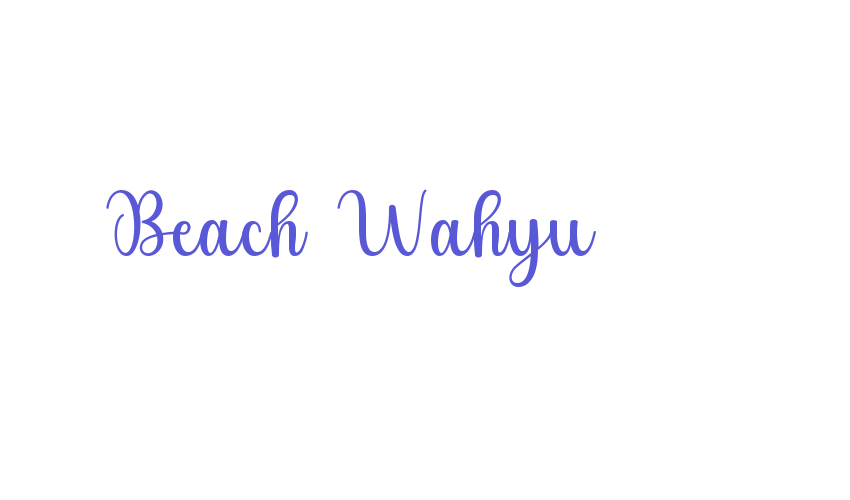 Beach Wahyu Font