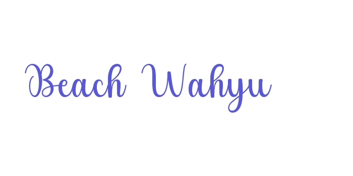 Beach Wahyu Font