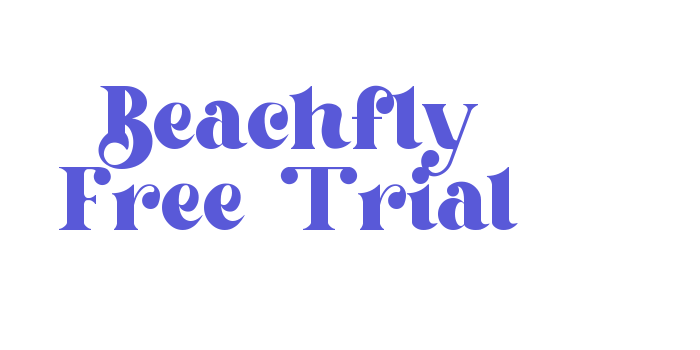 Beachfly Free Trial Font Download