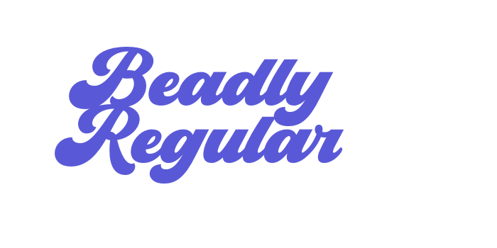 Beadly Regular Font Download