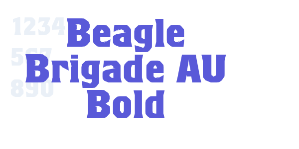 Beagle Brigade AU Bold font