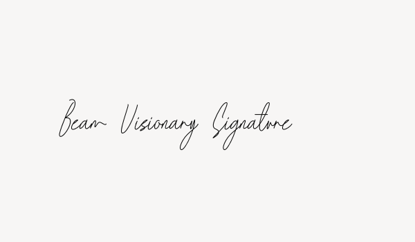 Beam Visionary Signature Font