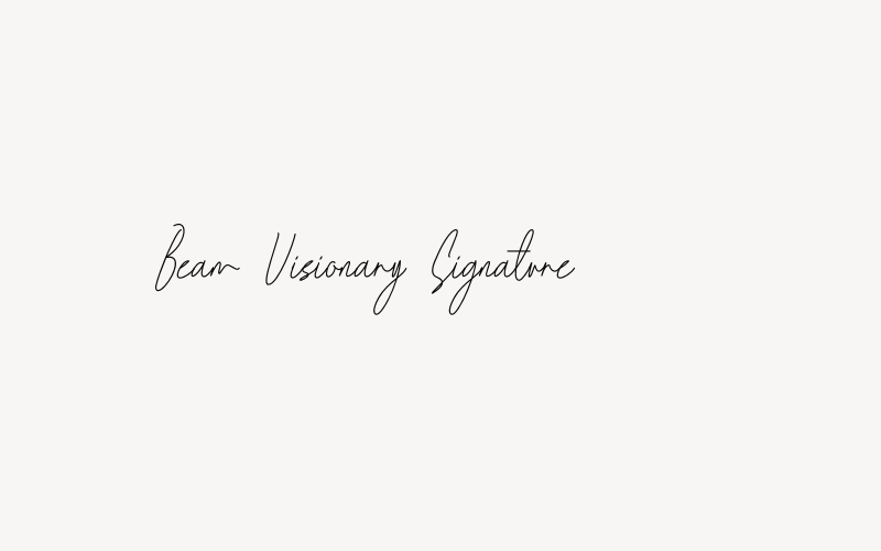 Beam Visionary Signature Font