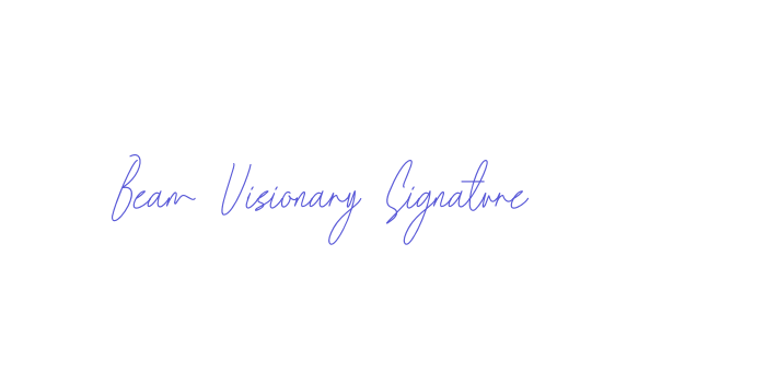 Beam Visionary Signature Font Download