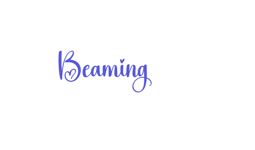 Beaming Font