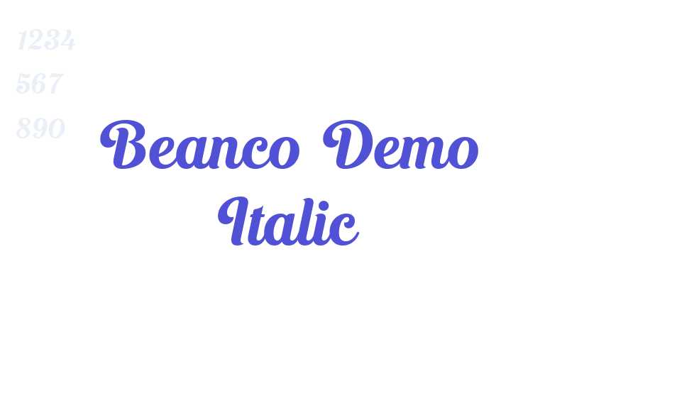 Beanco Demo Italic-font-download