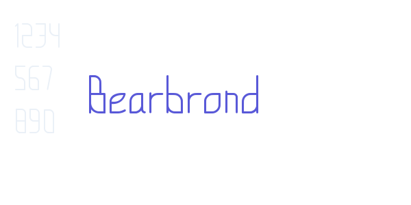 Bearbrond font