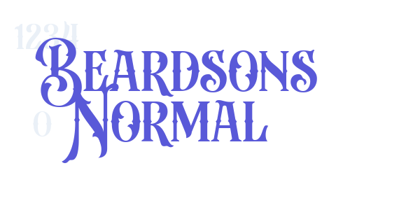 Beardsons Normal font free