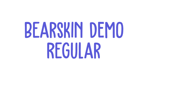 Bearskin DEMO Regular Font Download