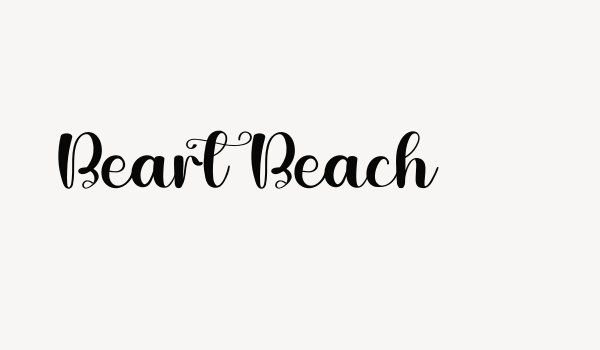 Beart Beach Font