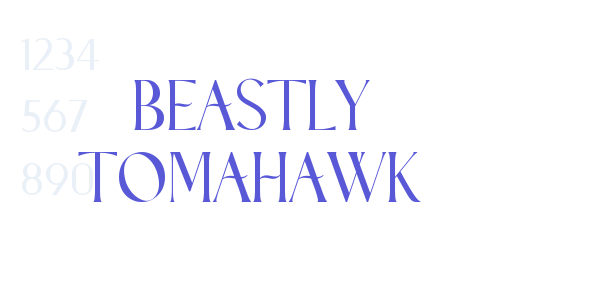 Beastly Tomahawk font free