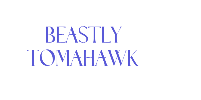 Beastly Tomahawk Font Download