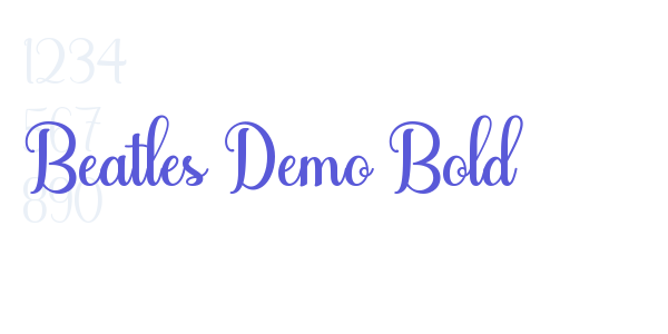 Beatles Demo Bold font free