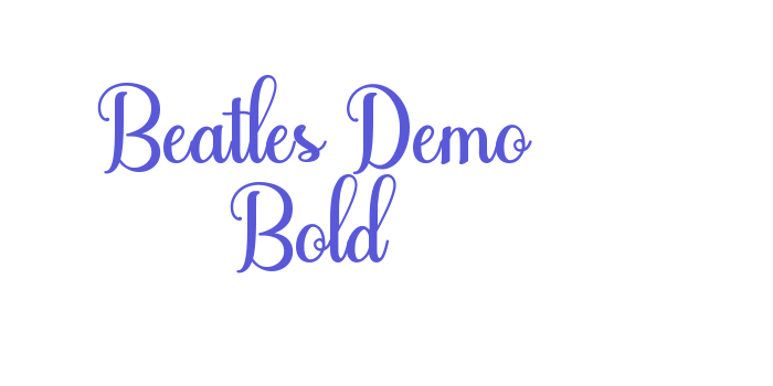 Beatles Demo Bold Font