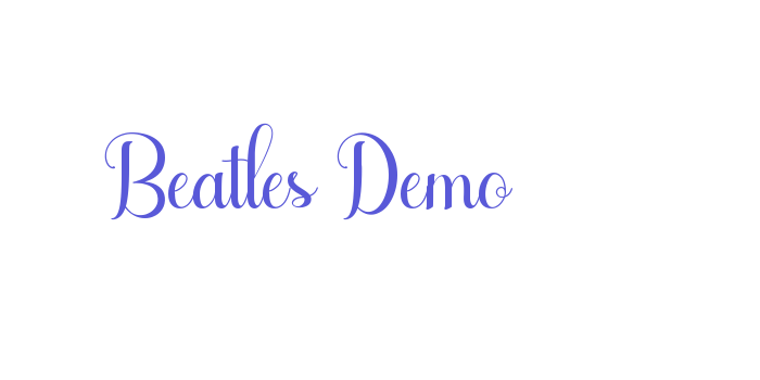 Beatles Demo Font