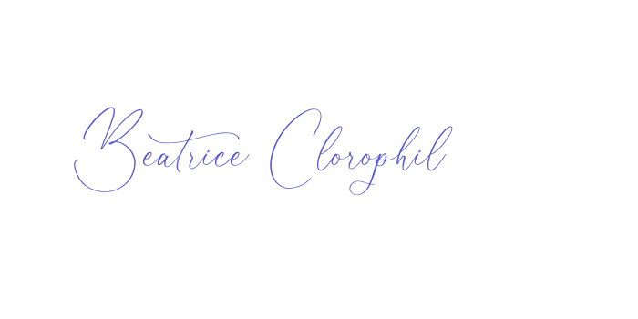 Beatrice Clorophil Font Download