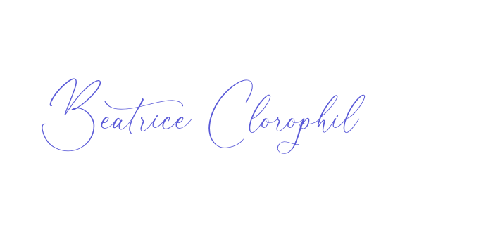 Beatrice Clorophil Font