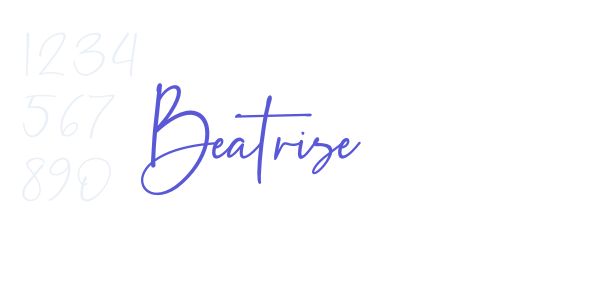 Beatrise font free