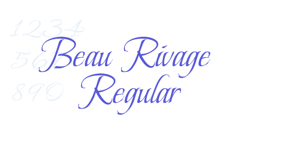 Beau Rivage Regular font