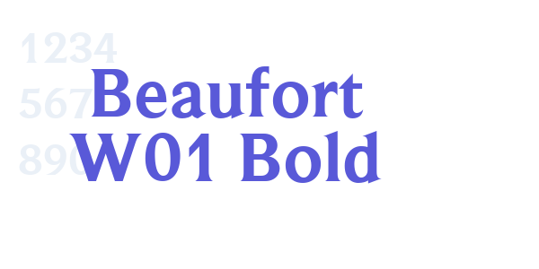 Beaufort W01 Bold font free