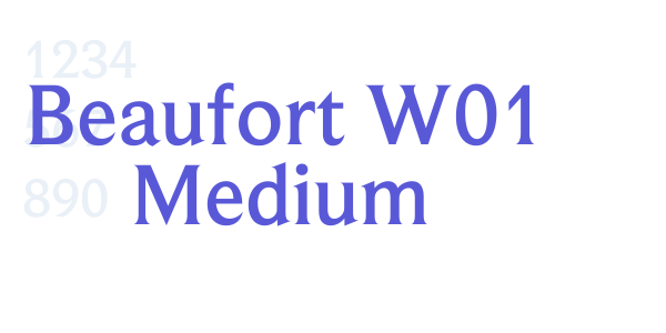 Beaufort W01 Medium font free