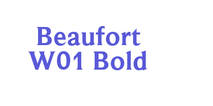 Beaufort W01 Bold Font Download