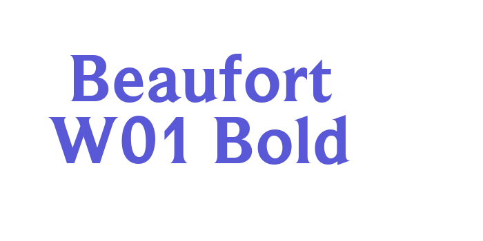 Beaufort W01 Bold Font