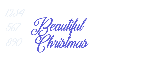 Beautiful Christmas font