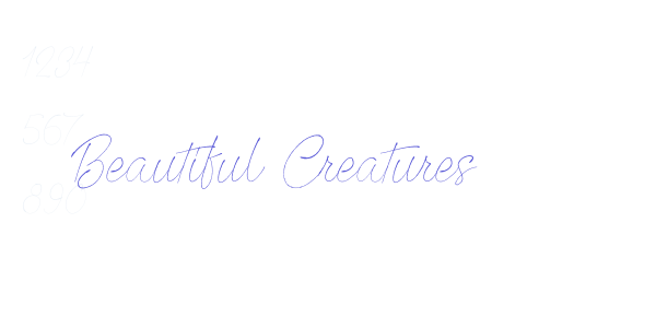 Beautiful Creatures font free