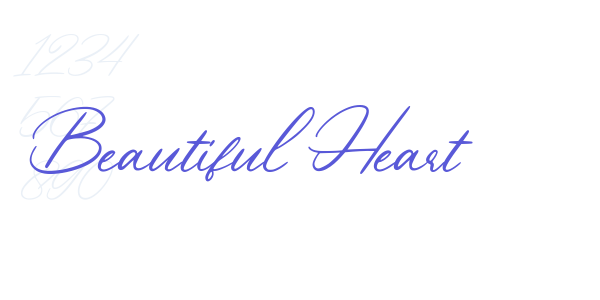 Beautiful Heart font free