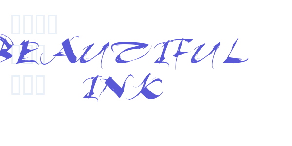 Beautiful Ink font free