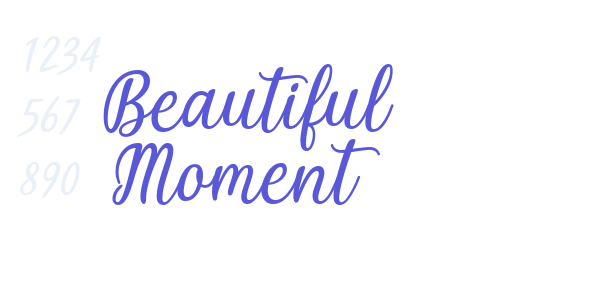 Beautiful Moment font free