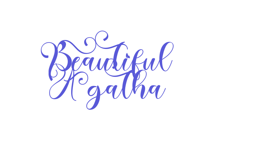 Beautiful Agatha Font