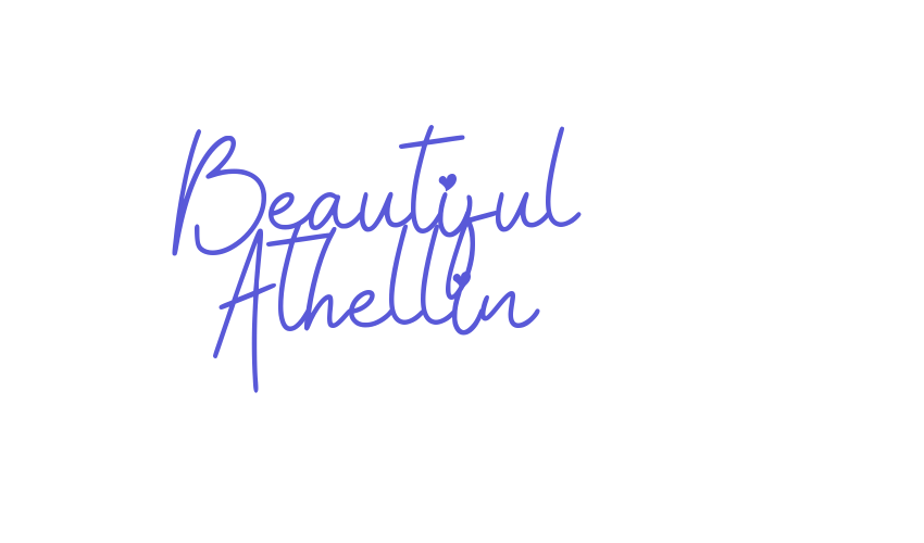 Beautiful Athellin Font Download