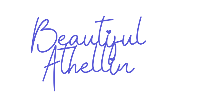 Beautiful Athellin Font