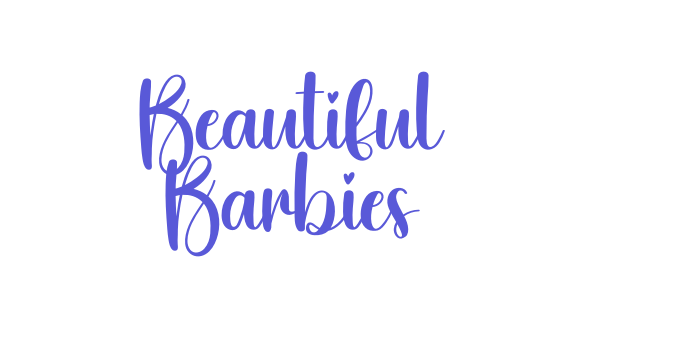 Beautiful Barbies Font Download