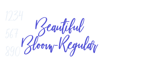 Beautiful Bloom-Regular-font-download