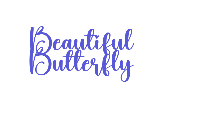 Beautiful Butterfly Font