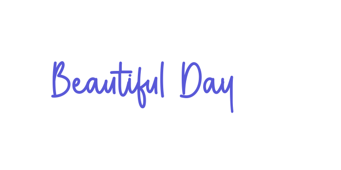 Beautiful Day Font Download