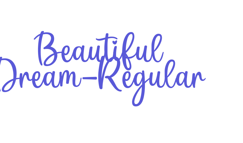 Beautiful Dream-Regular Font