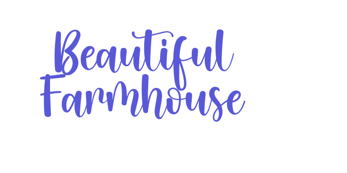 Beautiful Farmhouse Font