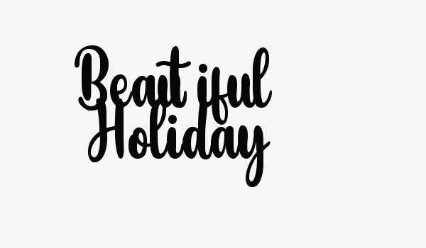 Beautiful Holiday Font