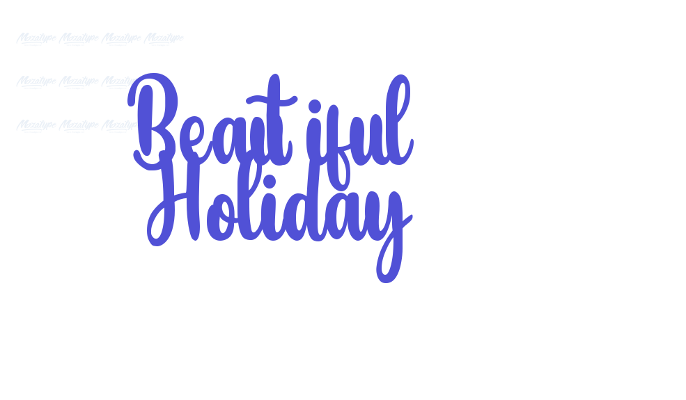 Beautiful Holiday-font-download