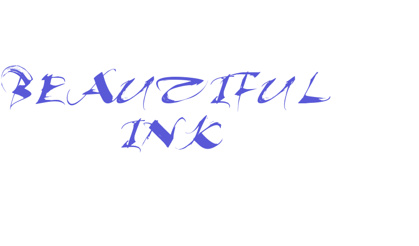 Beautiful Ink Font Download