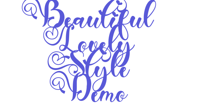 Beautiful Lovely Style Demo Font Download