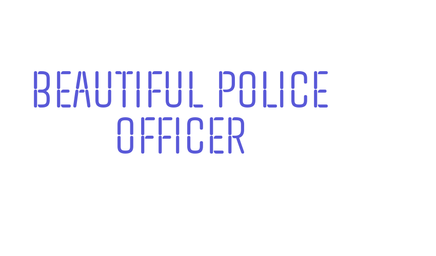 Beautiful Police Officer Font Download