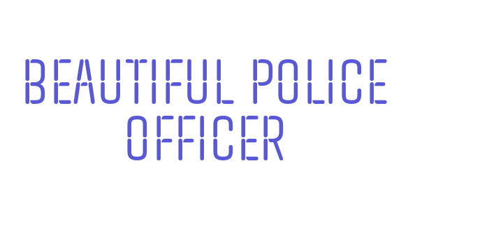 Beautiful Police Officer Font Download