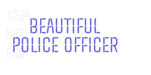 Beautiful Police Officer-font-download
